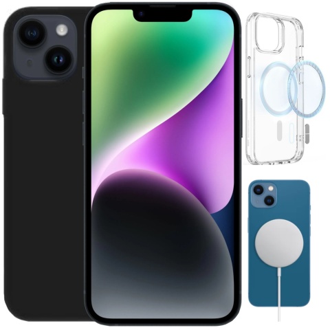 Etui iPhone 14 PLUS Obudowa Magsafe Czarny Case Magnetyczny Ochrona Etui iPhone 14 PLUS Obudowa Magsafe Czarny Case Magnetyczny Ochrona