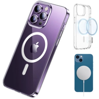 Etui iPhone 14 PRO MAX Obudowa Magsafe Clear Case Magnetyczne Pełna Ochrona