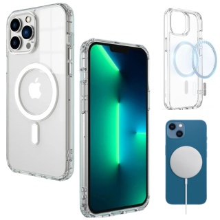 Etui iPhone 15 PRO MAX Obudowa Magsafe Clear Case Magnetyczne Pełna Ochrona