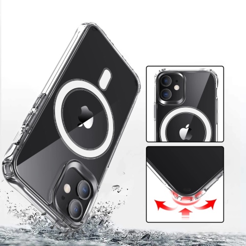 Etui iPhone XS MAX Obudowa Magsafe Clear Case Magnetyczne Pełna Ochrona Etui iPhone XS MAX Obudowa Magsafe Clear Case Magnetyczne Pełna Ochrona